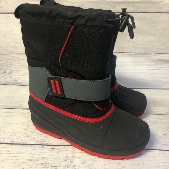 Cat & Jack size 3 winter snow boots Nwt black - Picture 1 of 6